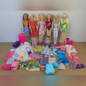 Barbie | Vintage Barbie Bundle, Redressed 90s & Y2K Dolls w Accessories